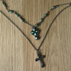 Lucky Brand Layered Cross Necklace